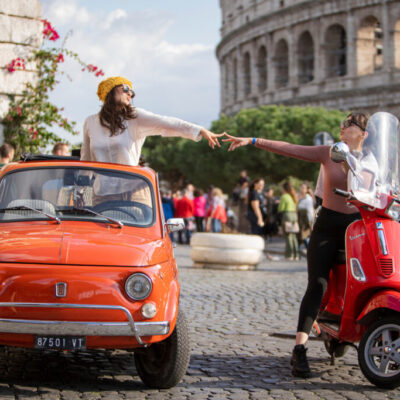 Vintage car & Vespa Experience with Photoshooting
Scoot around Rome in style with your choice of our iconic Fiat 500s or Skip the crowds and embrace the Roman spirit on our classic Vespa scooter tour.